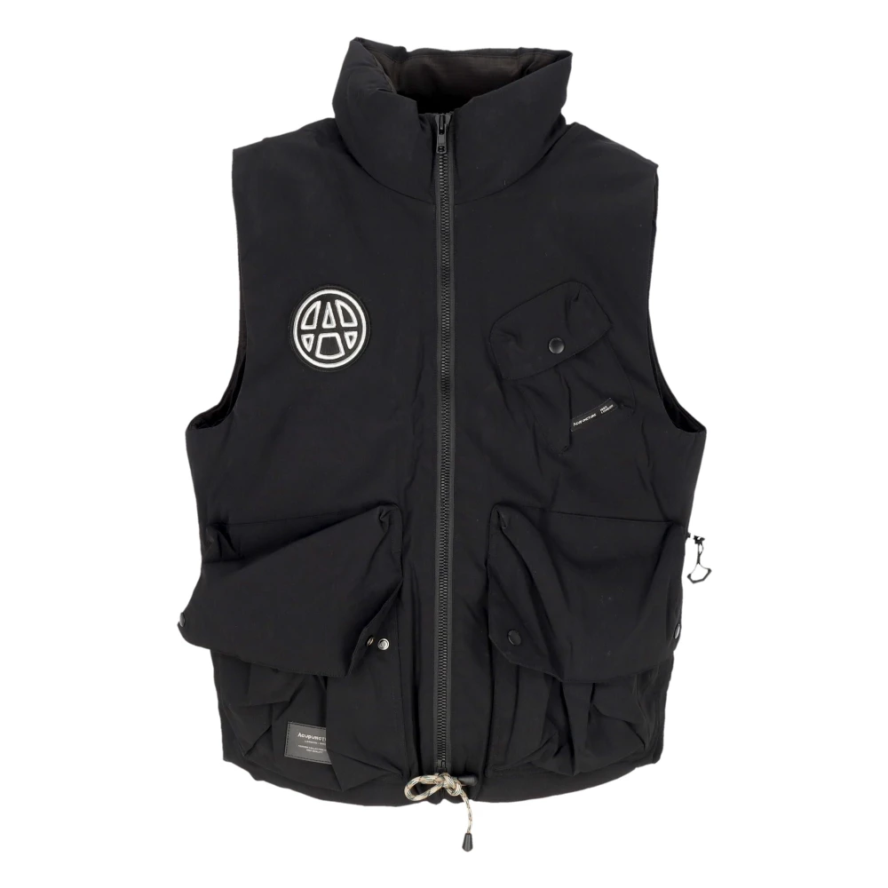 Acupuncture Zwarte Winter Donsjas met Hoge Kraag Black Heren