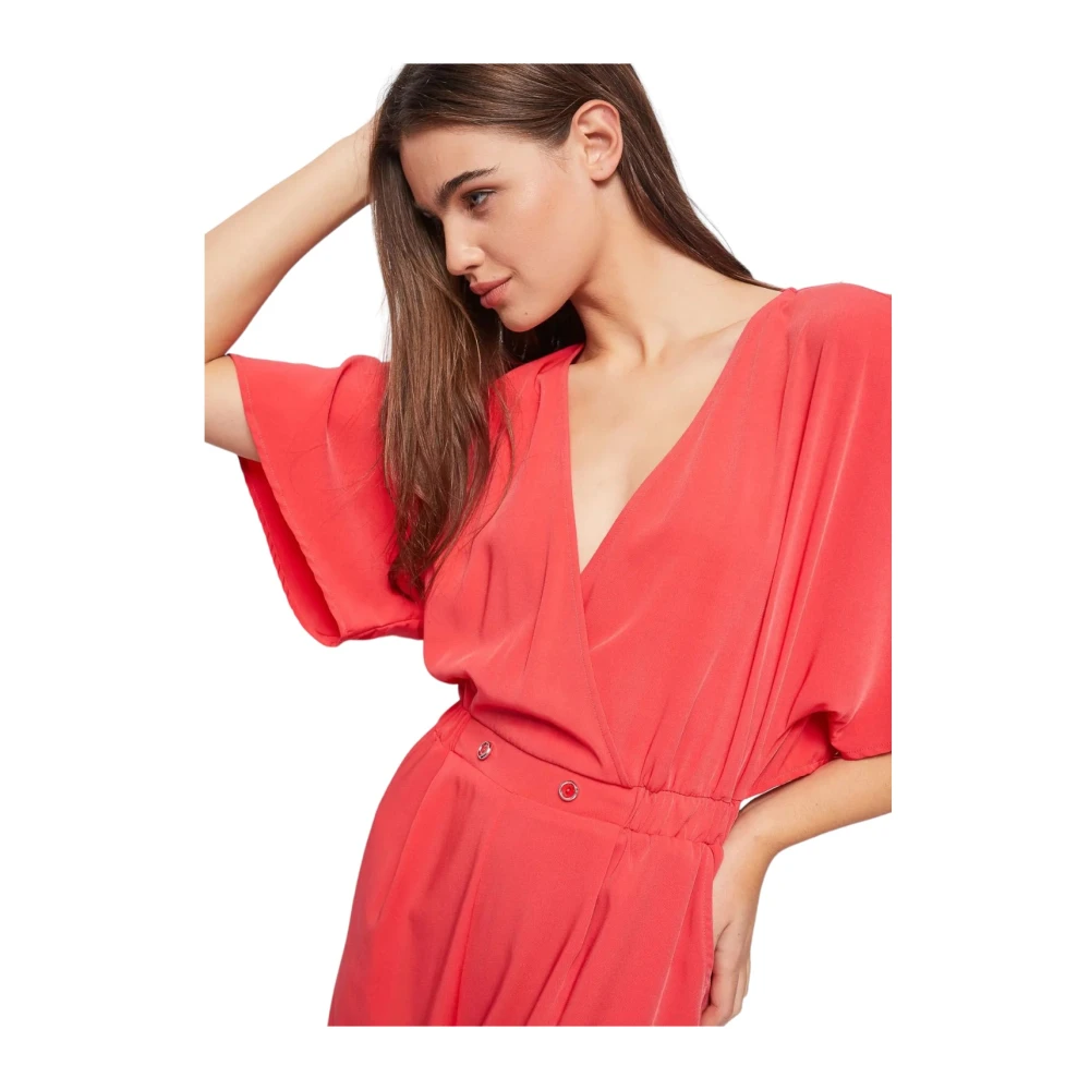Gaudi Stijlvolle Jumpsuit met 3 4 Mouwen Red Dames