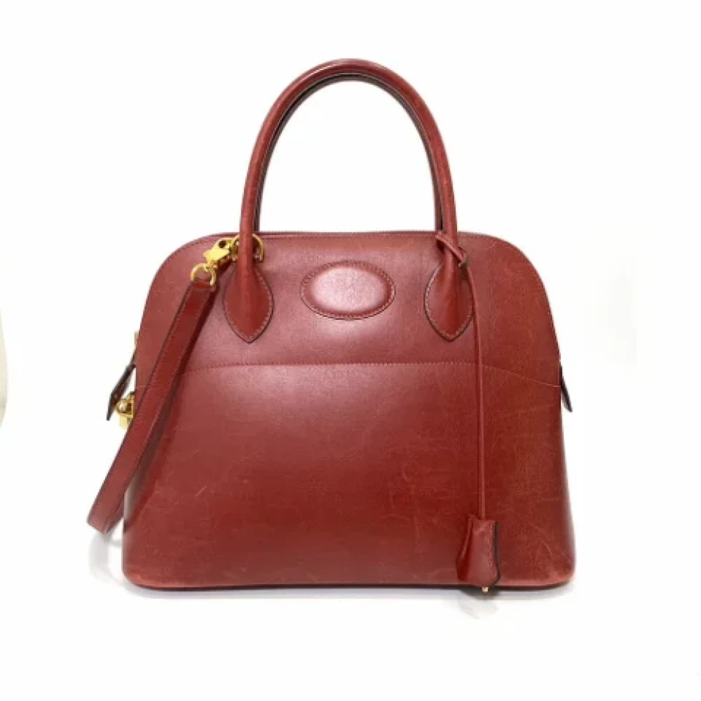 Hermès Vintage Pre-owned Leather handbags Brown Dames