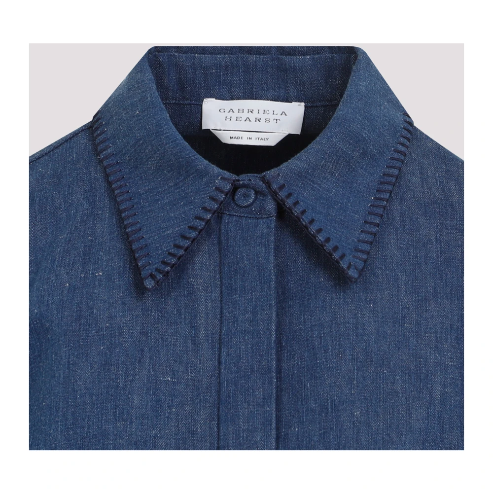 Gabriela Hearst Denim Cruz Shirt Blue Dames