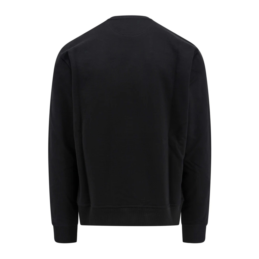 Fendi Katoenen sweatshirt met FF-patch Black Heren