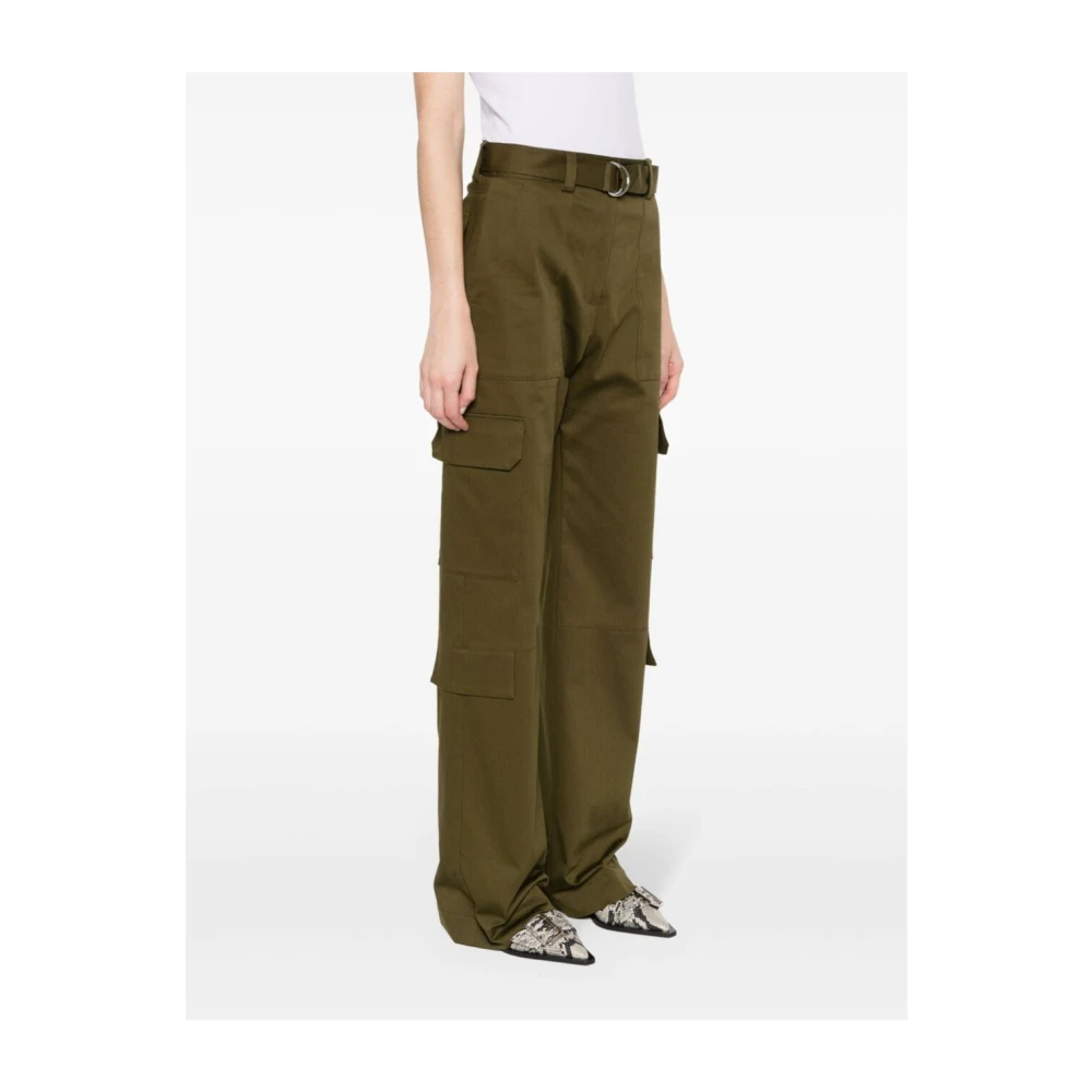 Msgm Groene Casual Broek voor Mannen Green Dames