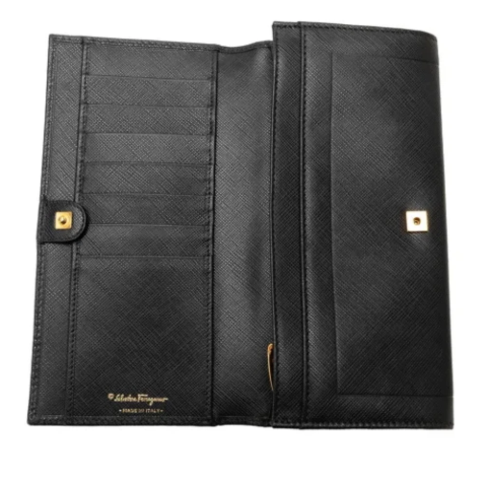 Salvatore Ferragamo Pre-owned Leather wallets Black Dames