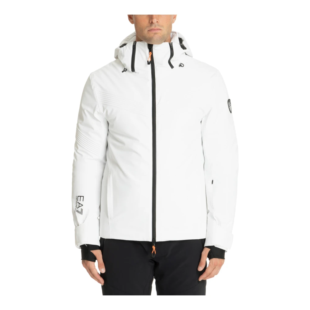 Emporio Armani EA7 7 Ski Jacka med Dragkedja White, Herr