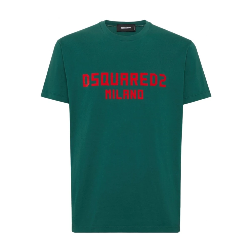 Dsquared2 Cool Fit Milano Tee in Groen Green Heren