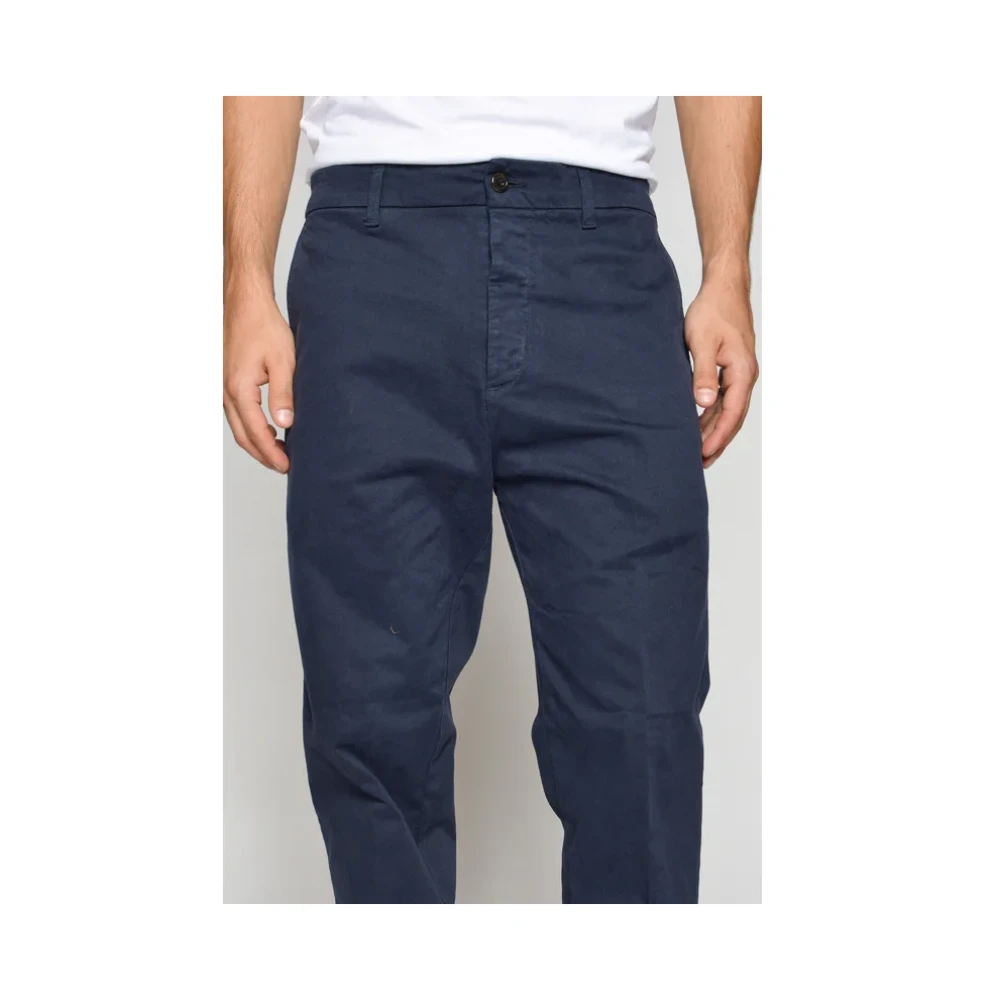 Haikure Mason Chino`s Blauwe katoenen broek Blue Heren