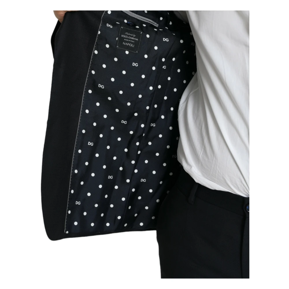 Dolce & Gabbana Donkerblauw wol Napoli formeel pak Blue Heren