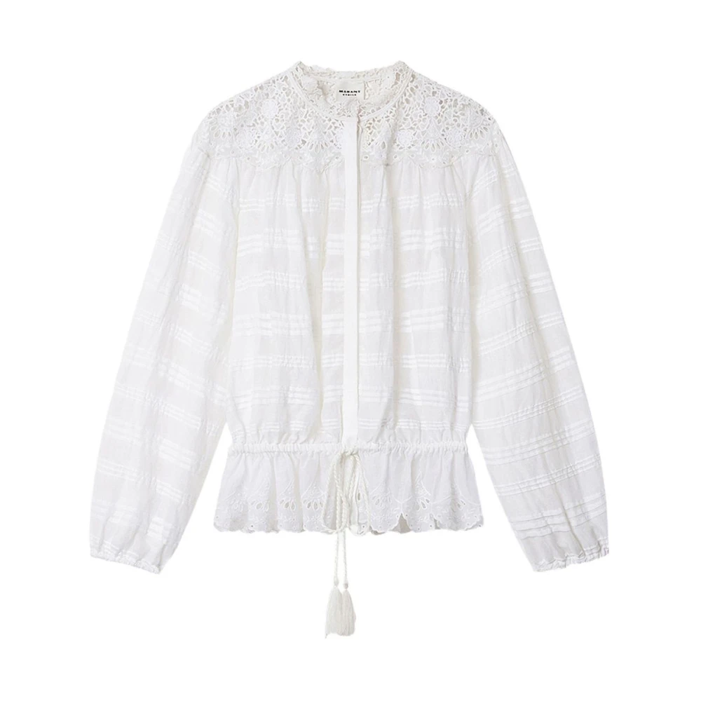 Marant Étoile Women's White Blouses, S, Polly Top