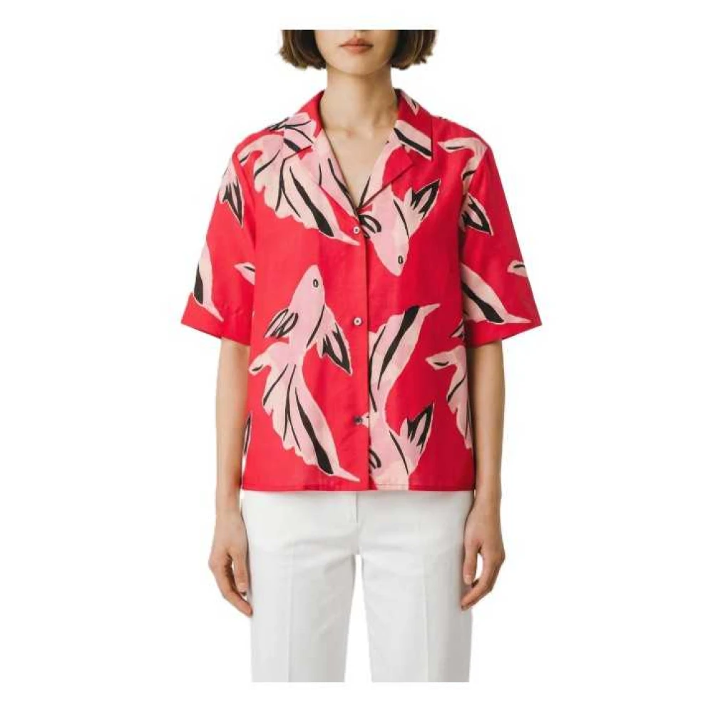 Paul Smith Vrouw Rood Short Sleeve Shirt