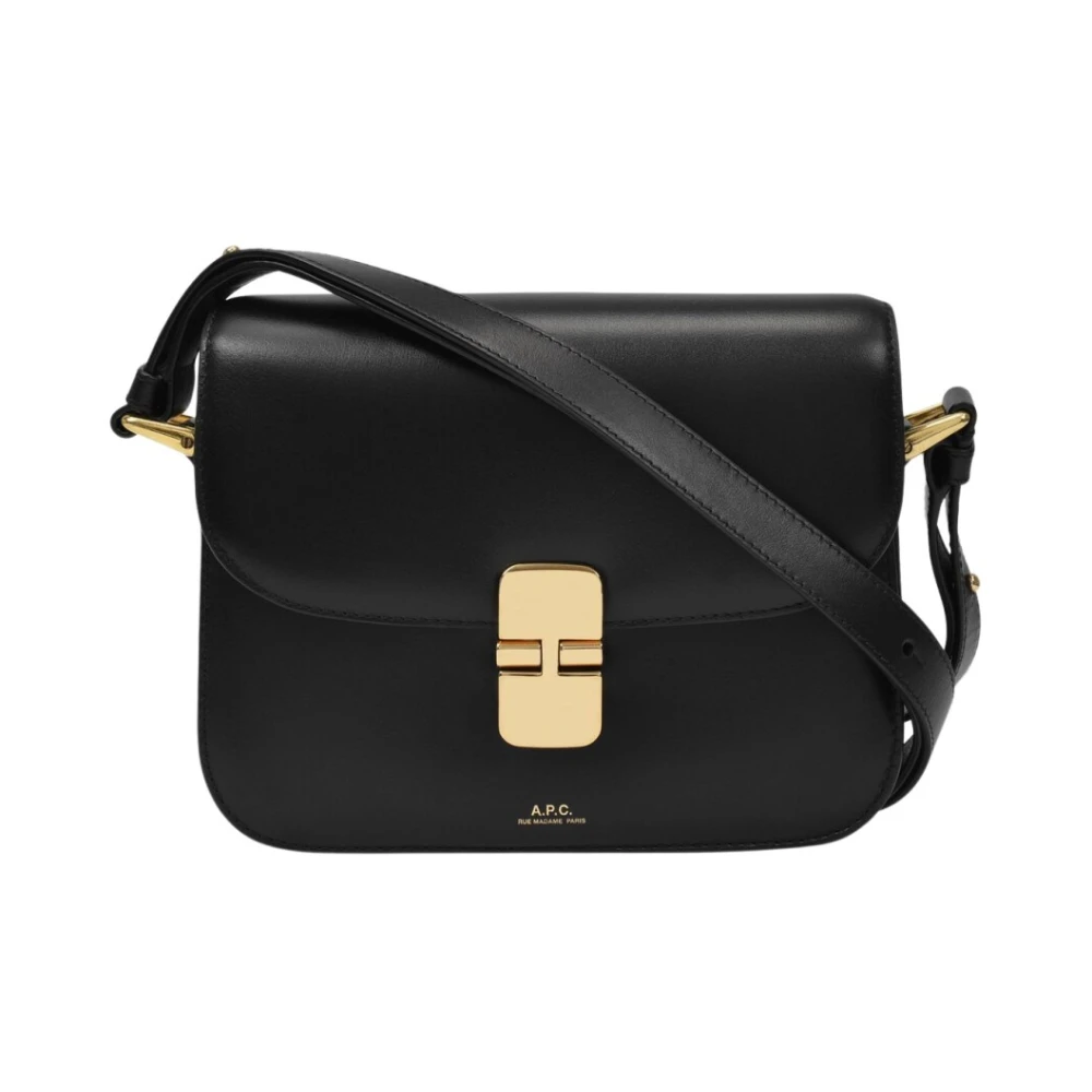 A.p.c. Women's Black Shoulder Bags, One Size, Grace Small Bag