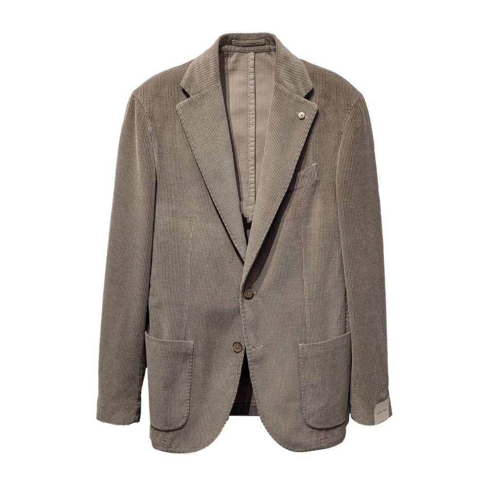 L.b.m. 1911 Men's Beige Blazers, M, Fine Corduroy Blazer