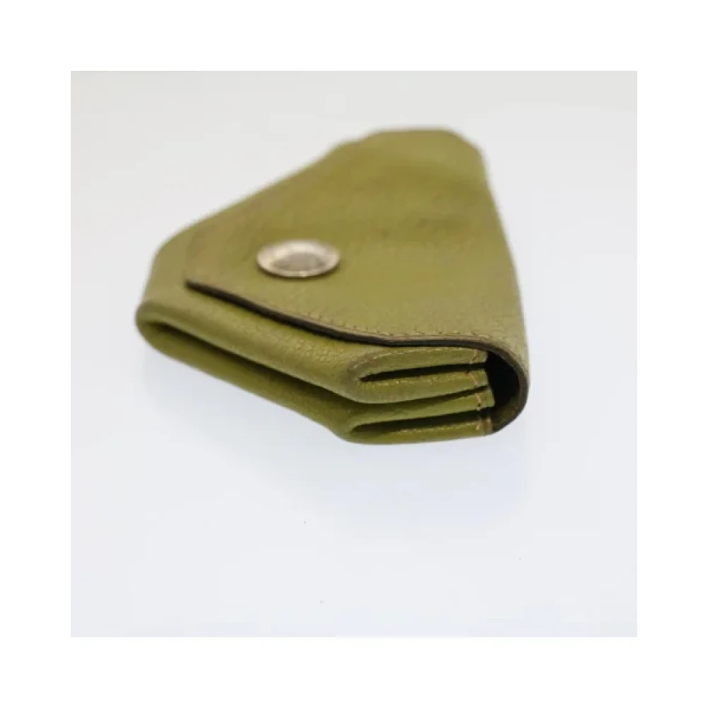 Hermès Vintage Pre-owned Leather wallets Green Dames