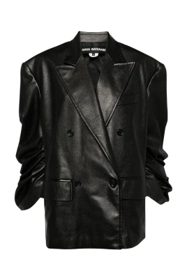 Oversized Faux Leather Jacket