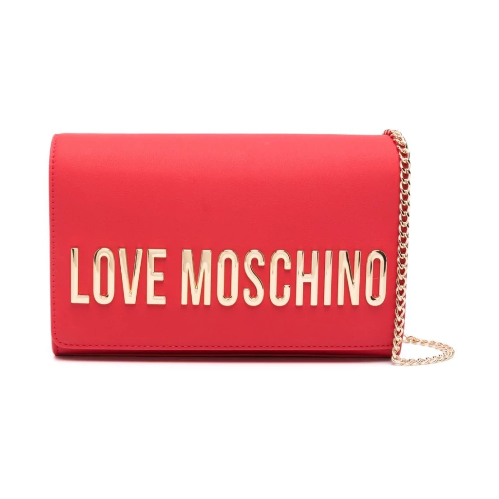 Love Moschino Rode tas met afneembare ketting Red Dames