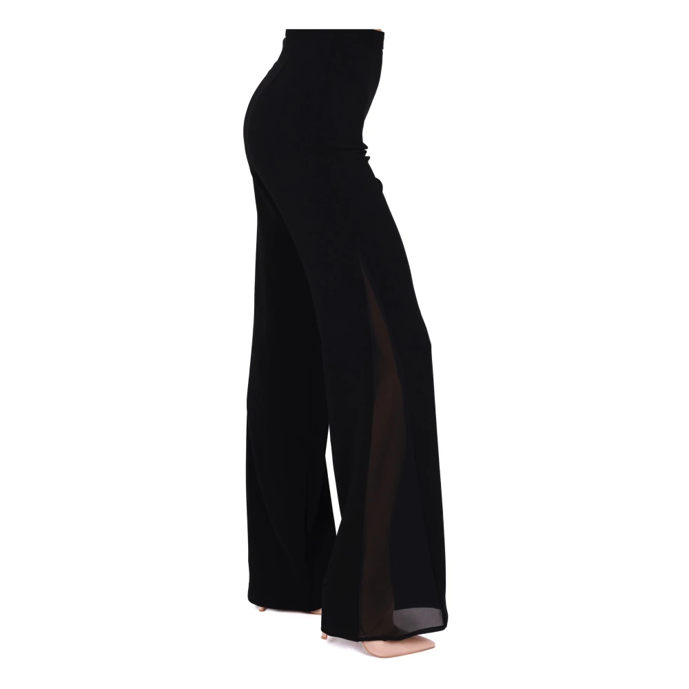 Elisabetta Franchi Elegante lange jas en palazzo broek Black Dames