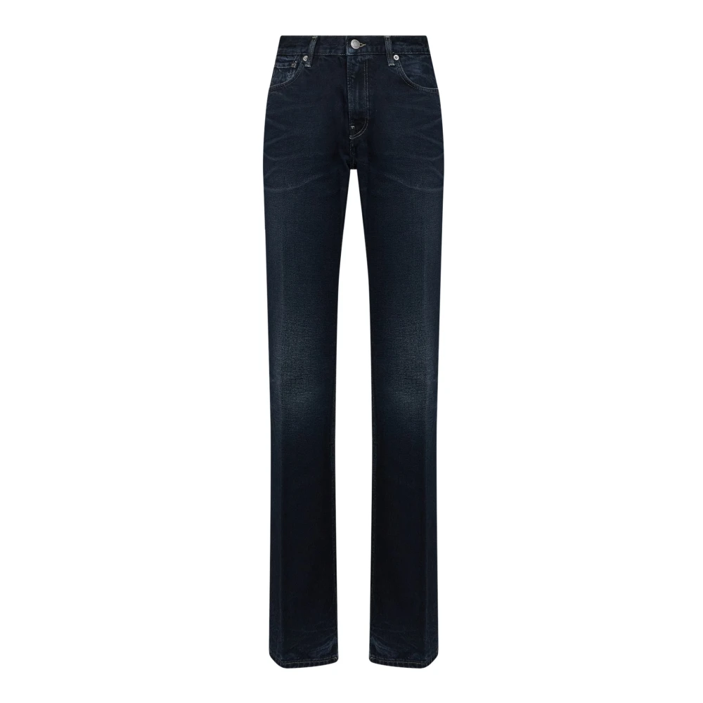 HAIKURE | Jeans svasati a vita alta Flora in denim blu nero | | 30 - Immagine 3
