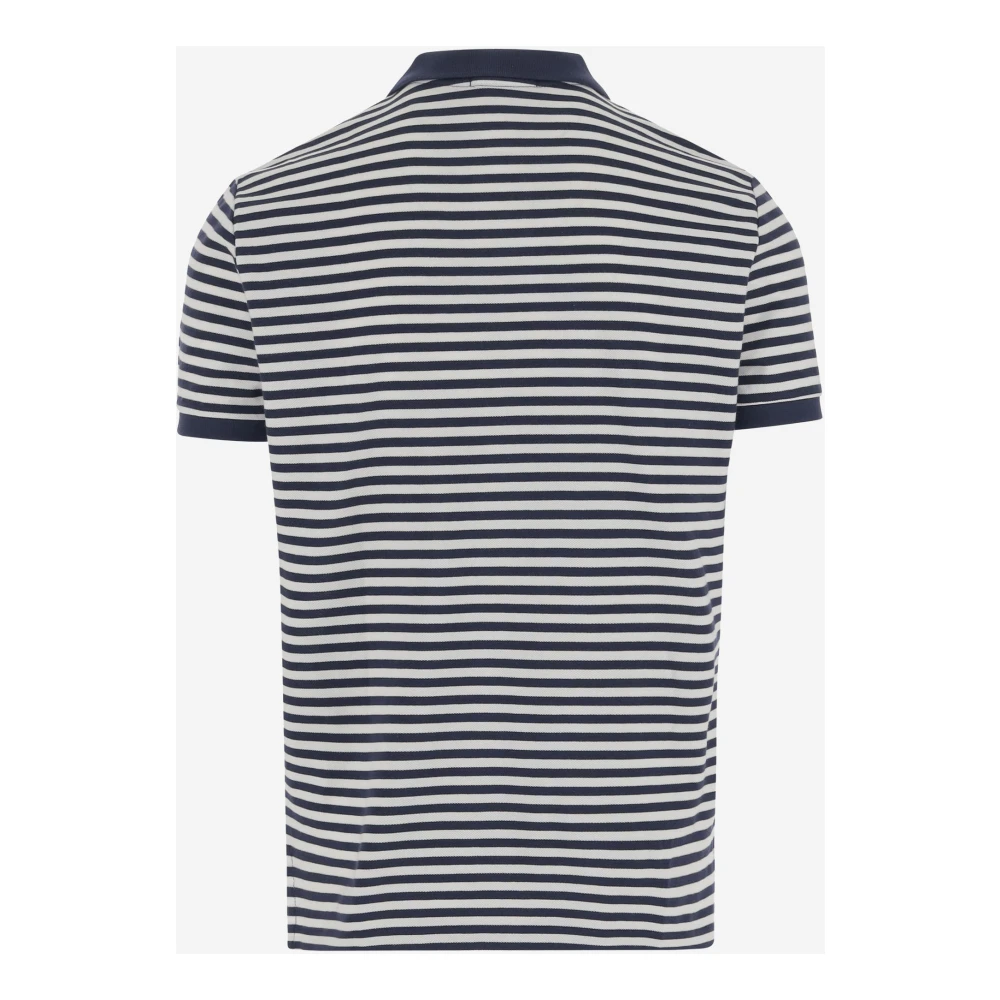 Polo Ralph Lauren Gestreept Katoenen Poloshirt Gray Heren