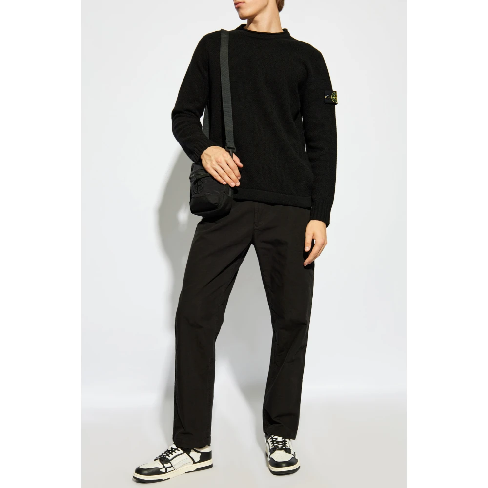 Stone Island Katoenen broek Black Heren