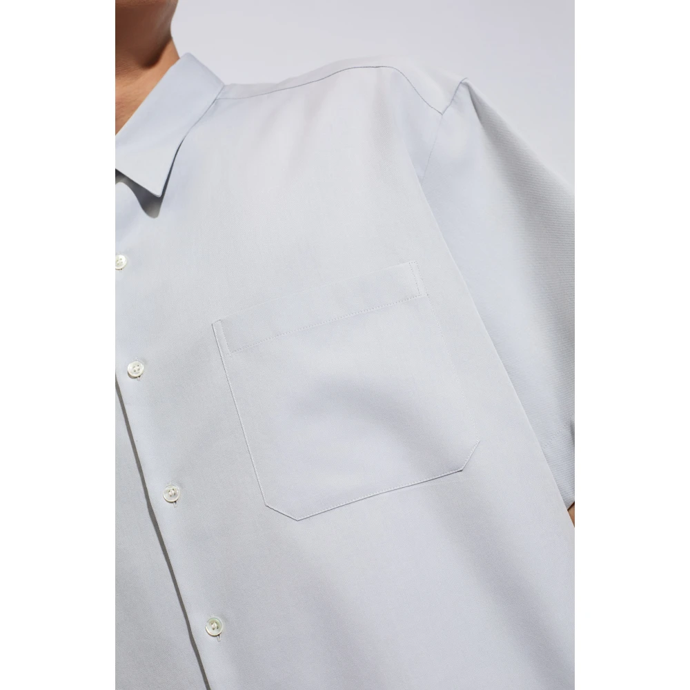 Giorgio Armani Shirt met korte mouwen Gray Heren