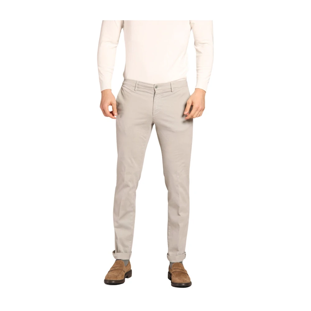Mason's Gabardine Stretch Chinos Regular Fit Gray Heren