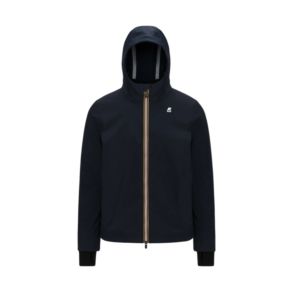K-way Blauwe Diepte Jas Blue Heren