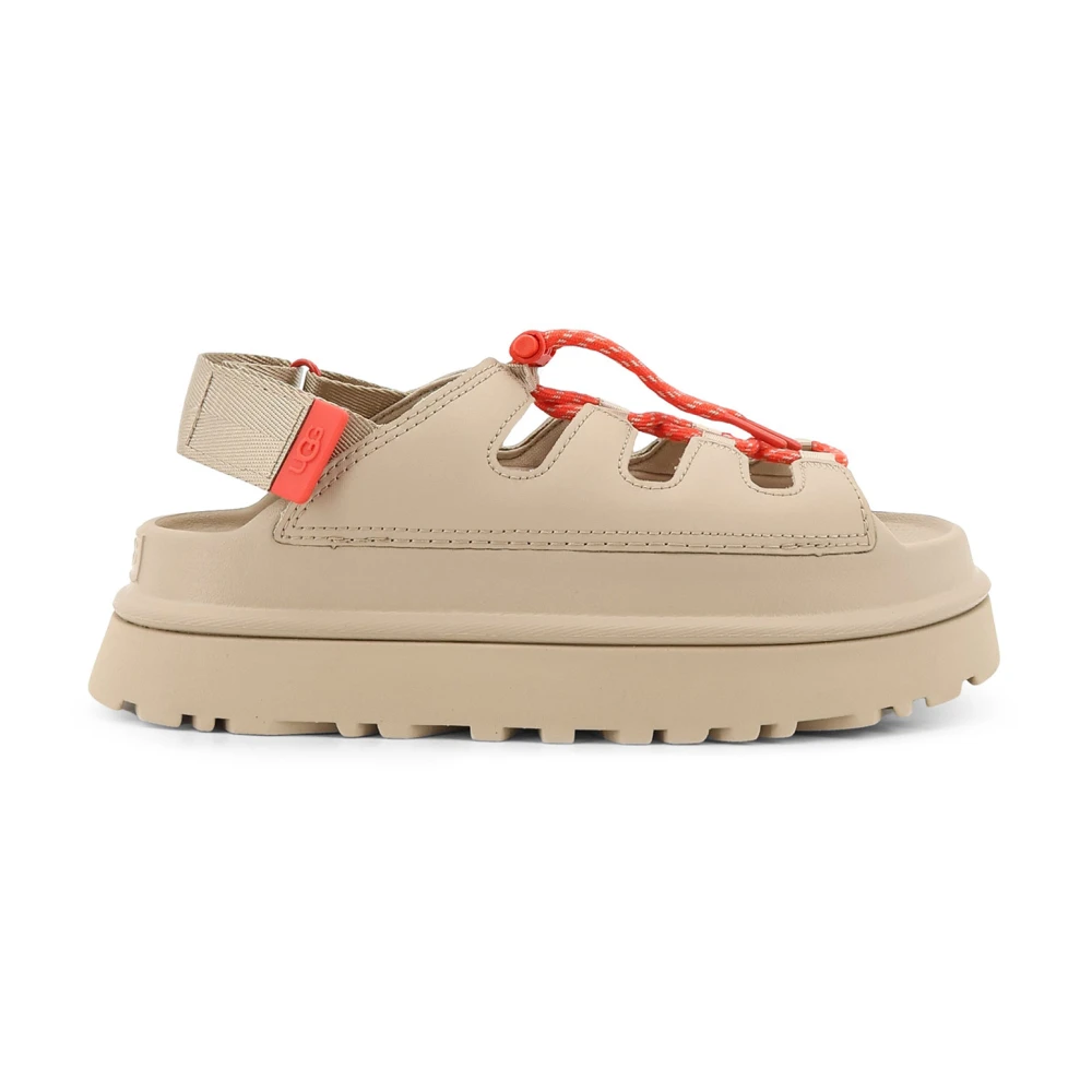 Ugg , Flat Sandals, Female, Beige, 8 Uk, Goldenglow Toggle Sandal