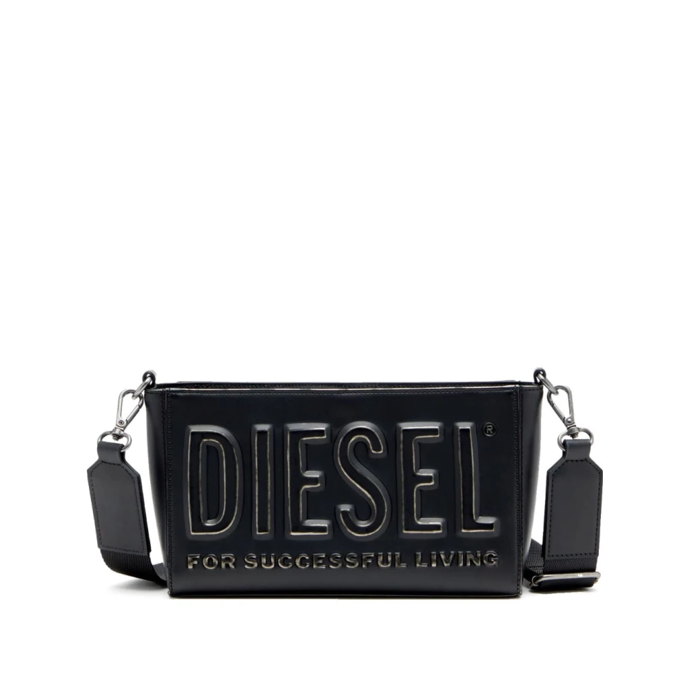 Diesel Women's Black Shoulder Bags, One Size, Stylish Denim Jeans Collection