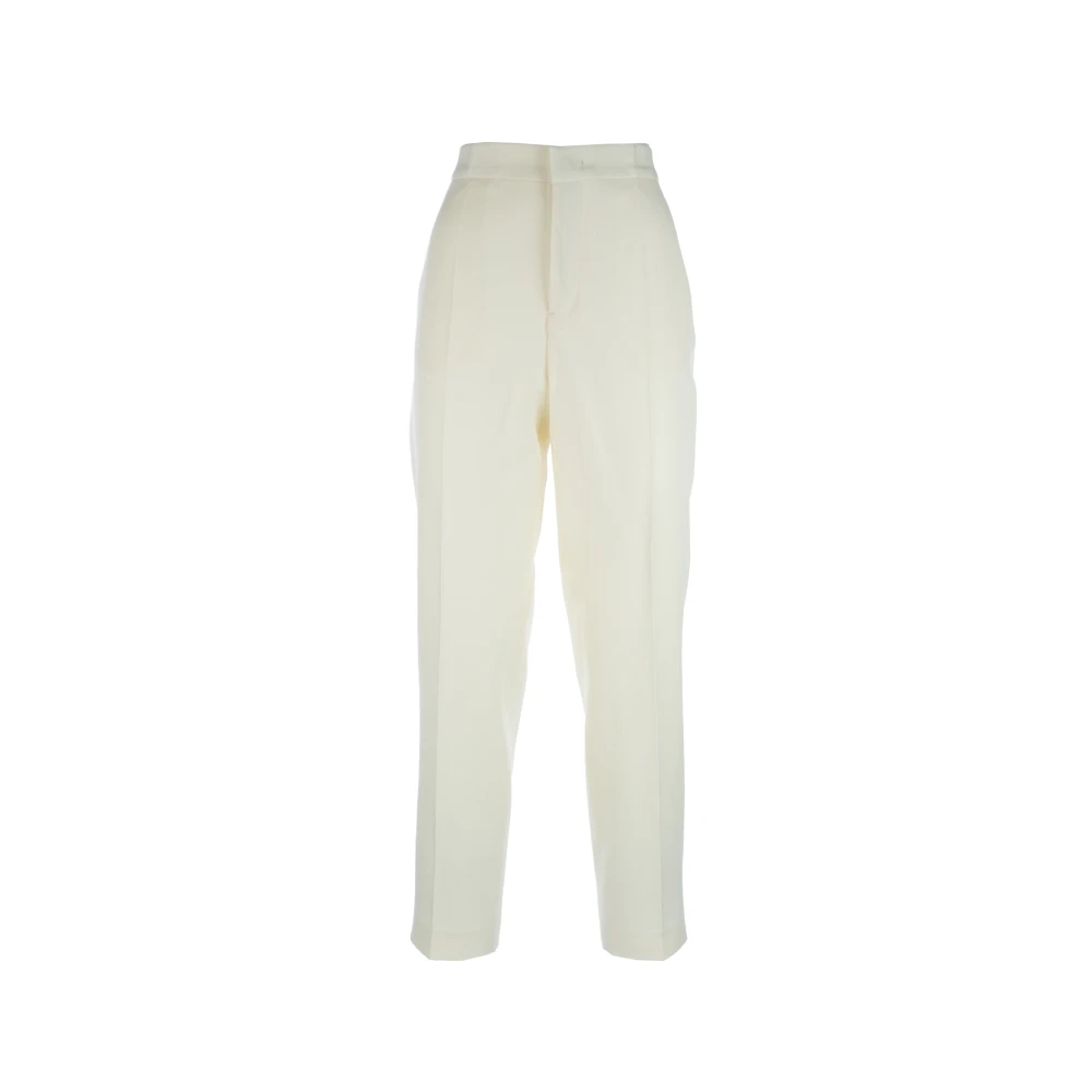 Fabiana Filippi Elegante Broeken voor Vrouwen Beige Dames