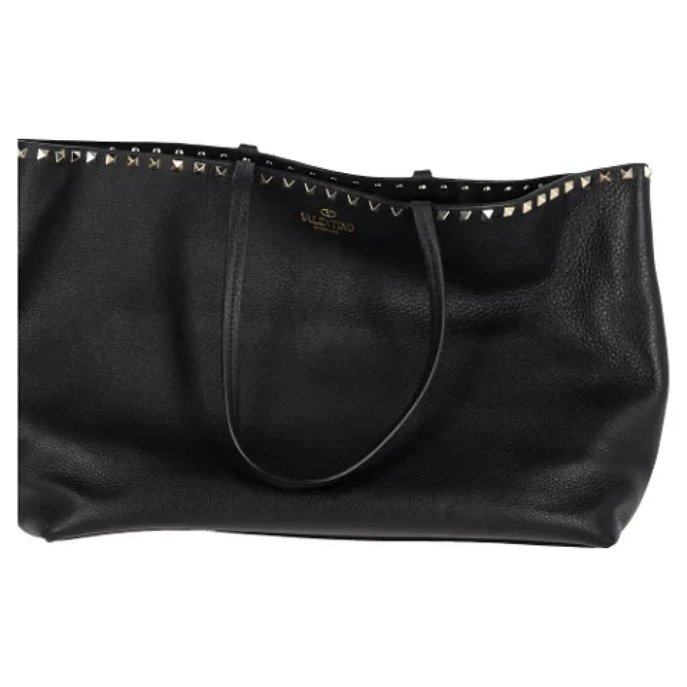Valentino Vintage Pre-owned Leather shoulder-bags Black Dames