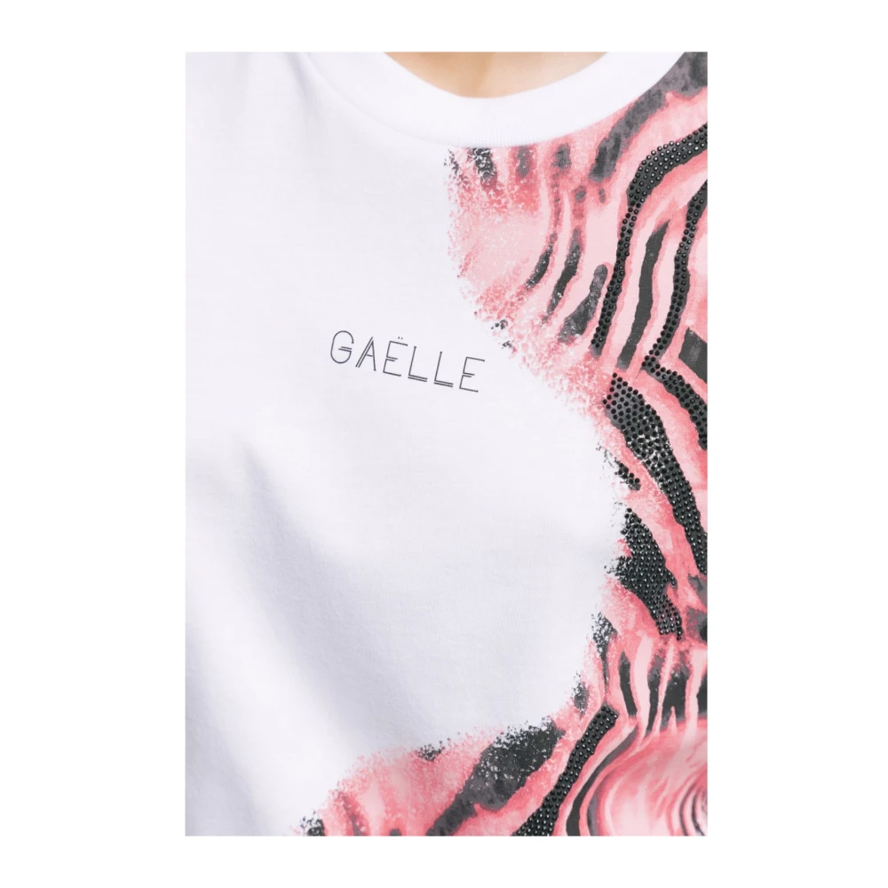 Gaëlle Paris Korte Mouw T-shirt White Dames