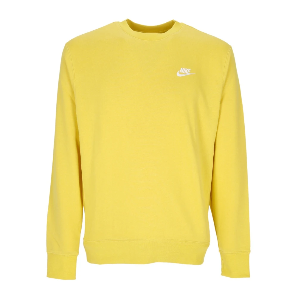 Nike Lichtgewicht Crewneck Sweatshirt Sportclub Yellow Heren