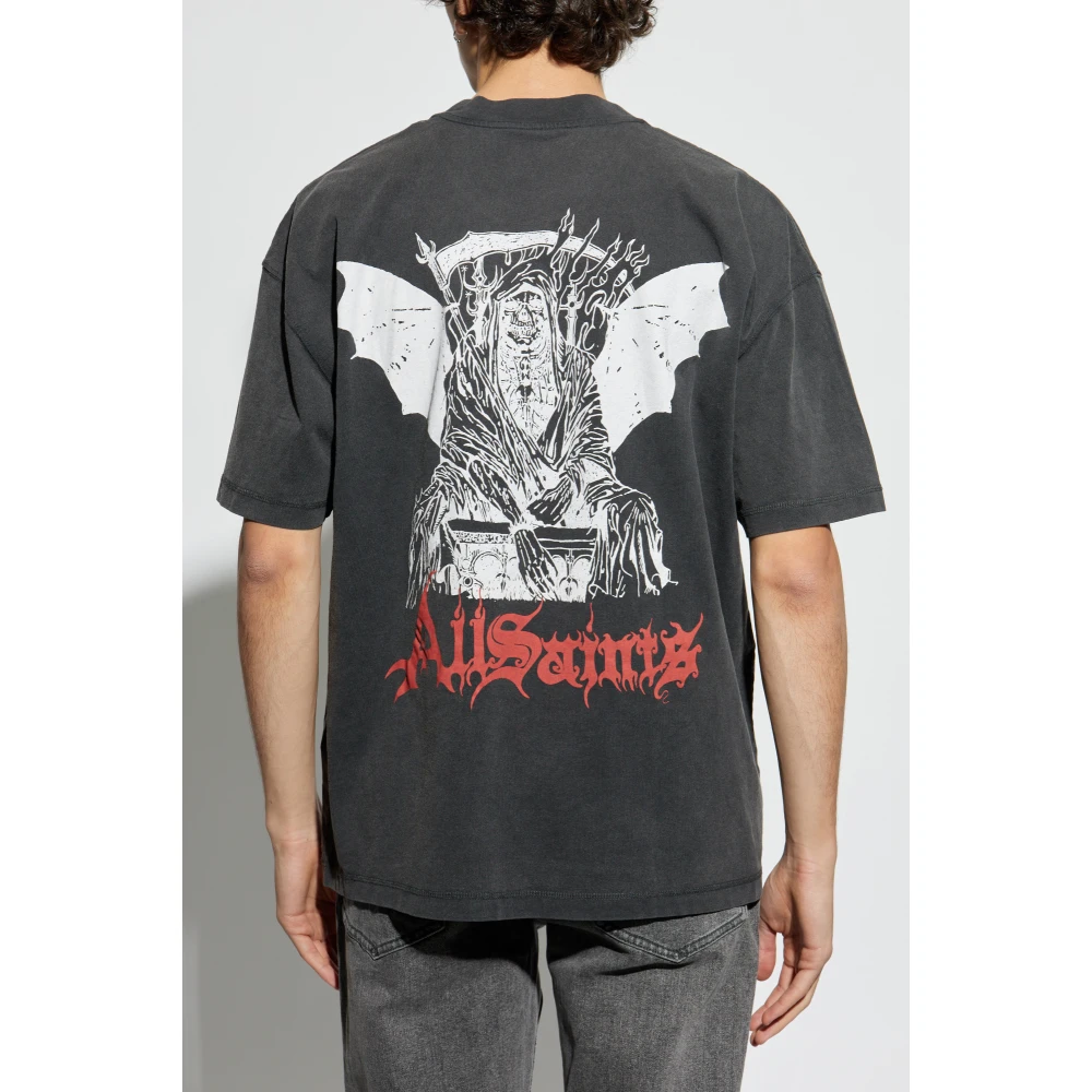 AllSaints T-shirt Damienz Black Heren