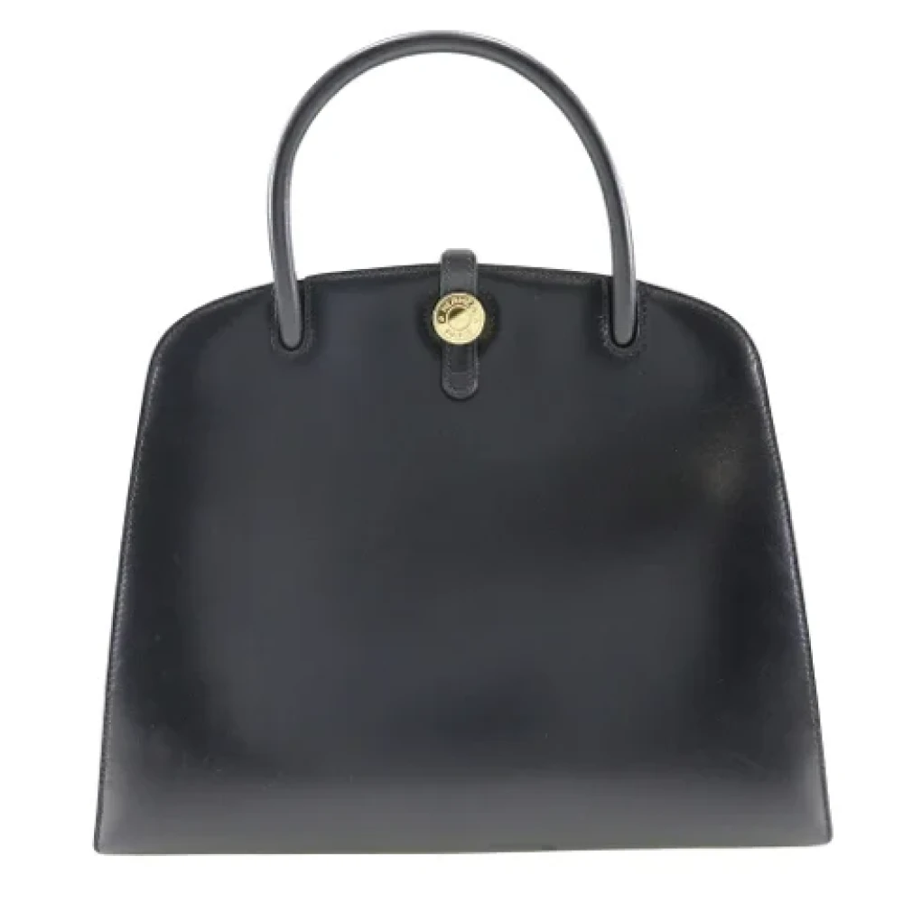 Hermès Vintage Pre-owned Leather handbags Black Dames