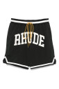 black-elastic-waistband-shorts-with-pockets