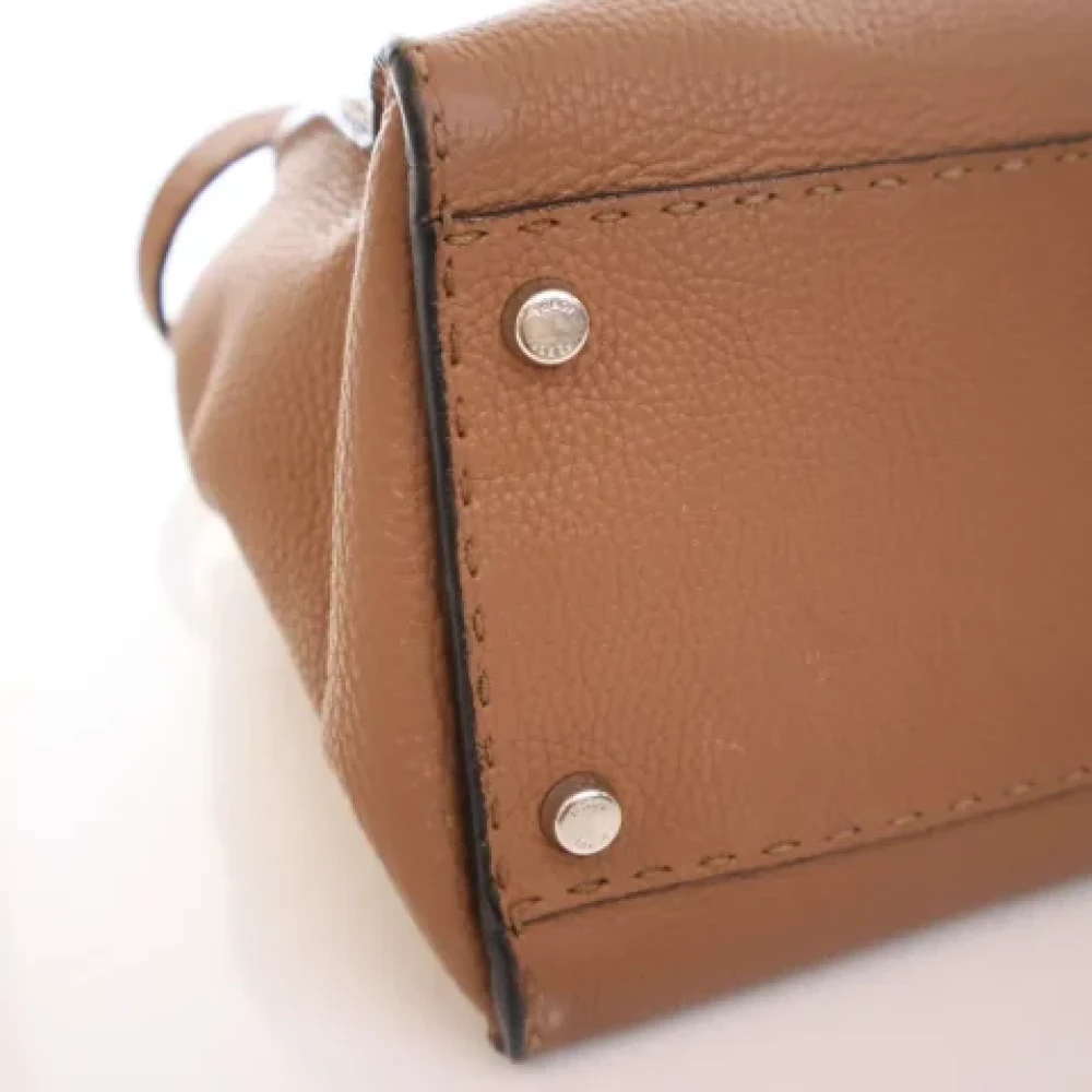 Fendi Vintage Pre-owned Leather fendi-bags Brown Dames