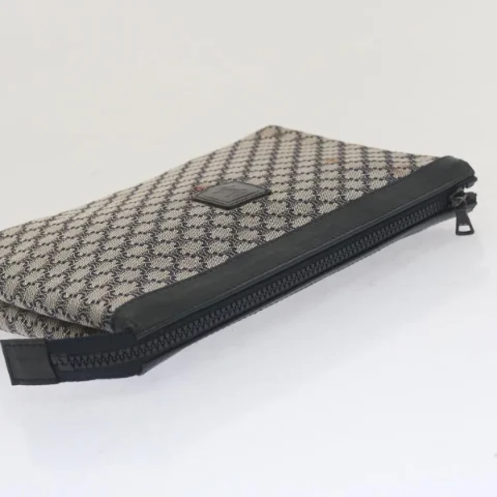 Celine Vintage Pre-owned Canvas clutches Brown Dames