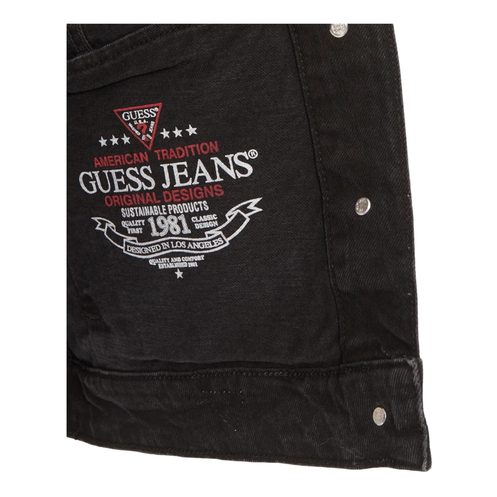 Guess Biologisch Katoenen Jassen en Blazers Black Dames