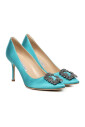 escarpins-en-satin-turquoise-a-boucle-en-cristal