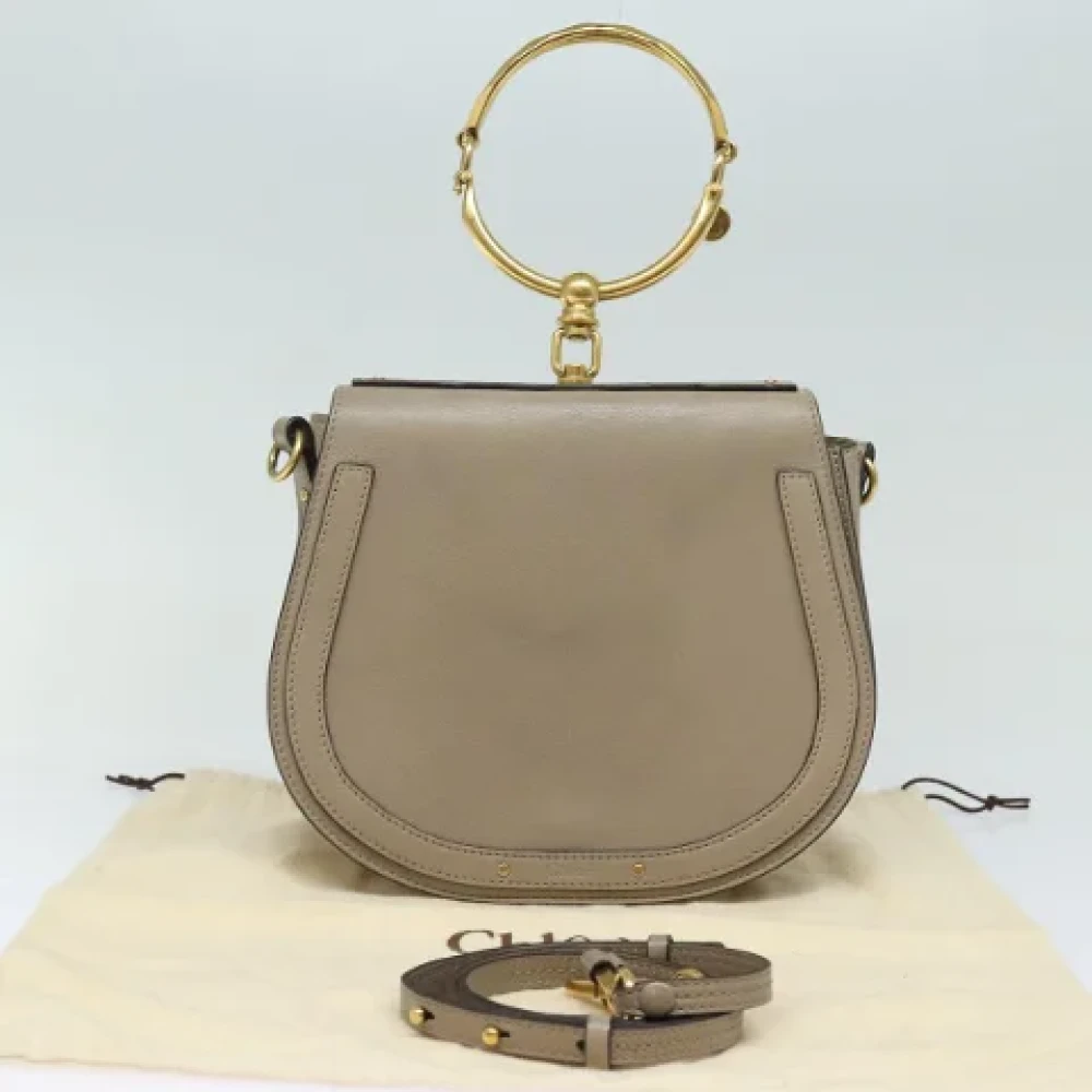 Chloé Pre-owned Leather handbags Beige Dames