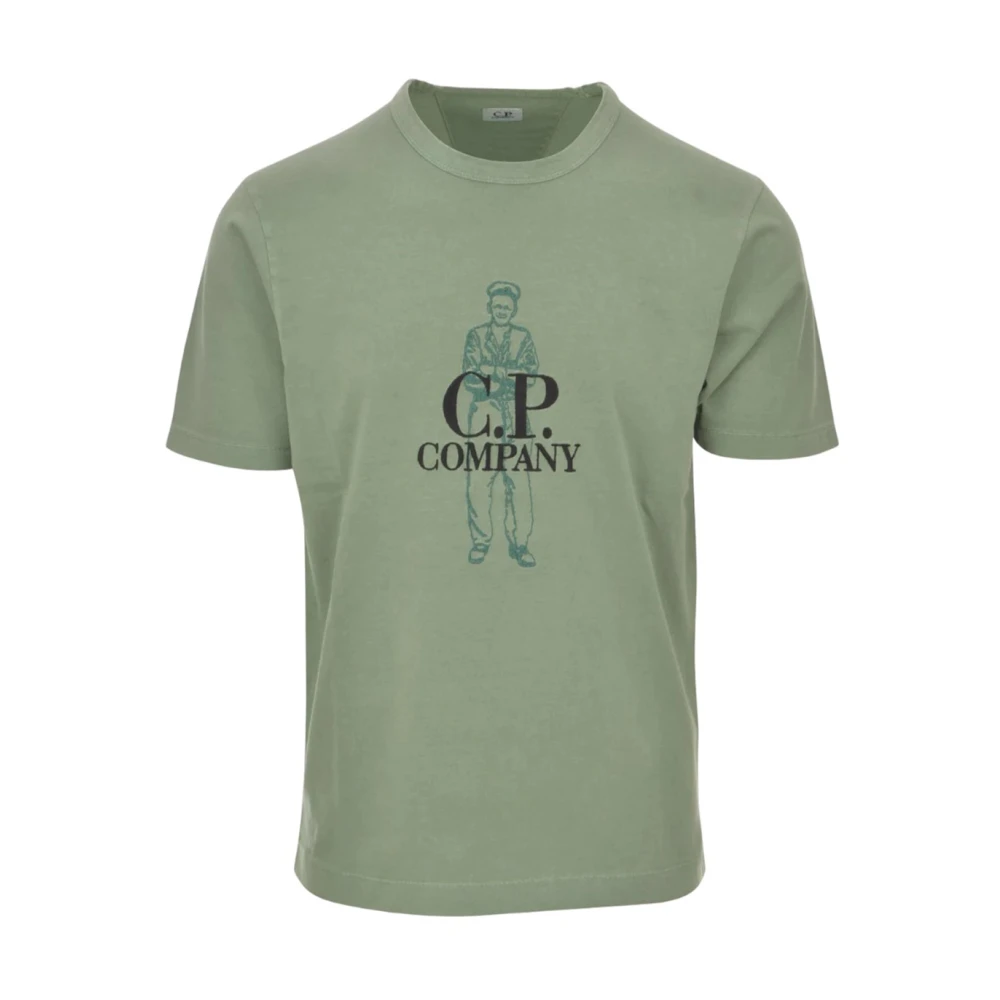 C.P. Company Korte Mouw T-Shirt Comfort Stijl Green Heren