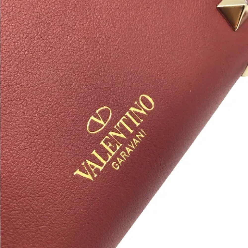 Valentino Vintage Pre-owned Leather wallets Red Dames