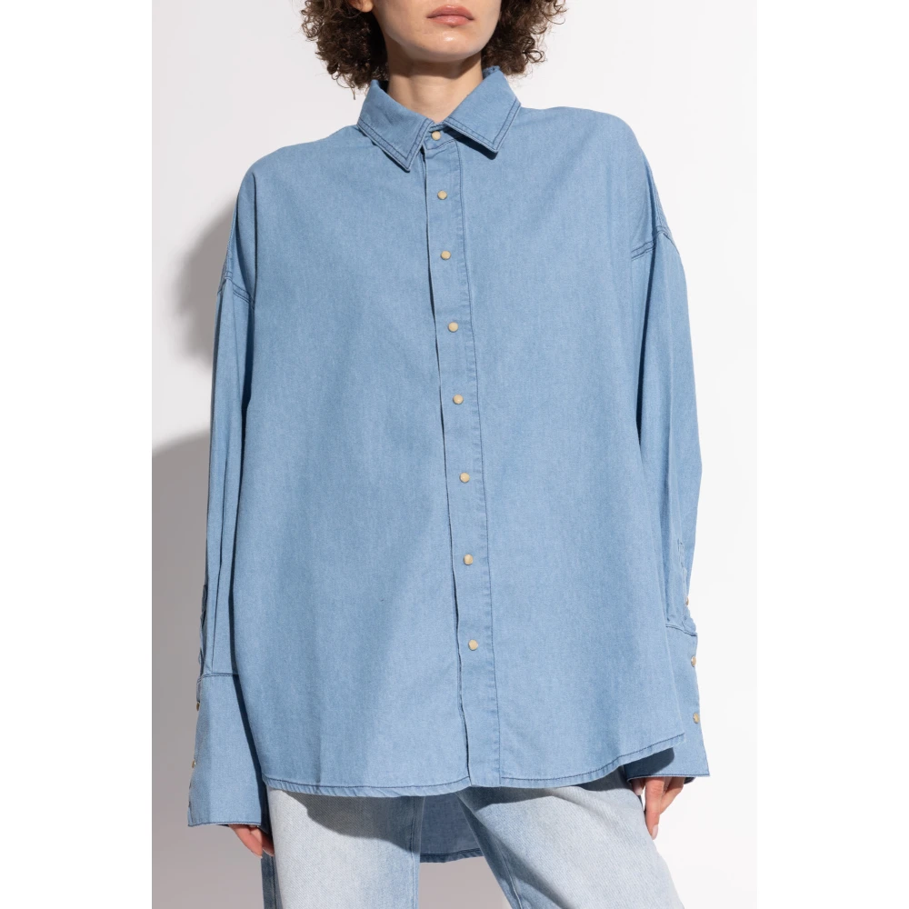 Halfboy Denim overhemd Blue Dames