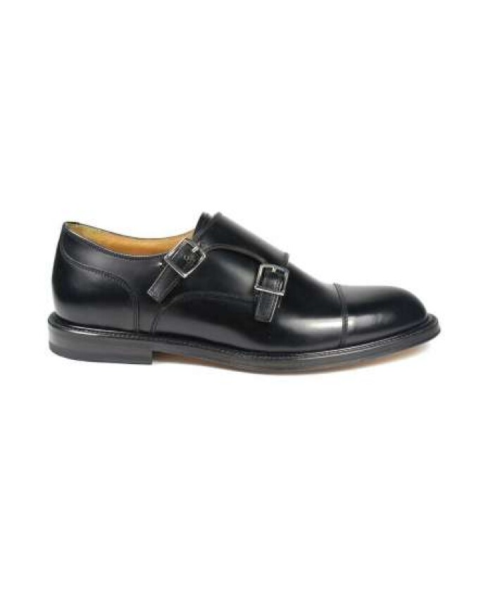 chaussure-en-cuir-noir-a-double-boucle