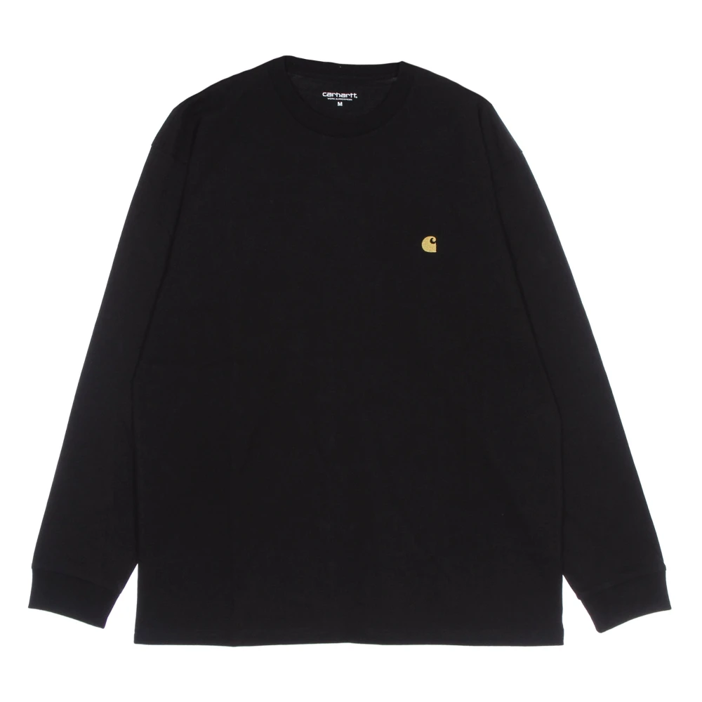 Carhartt WIP Chase Longsleeve T-shirt Zwart goud Black Heren
