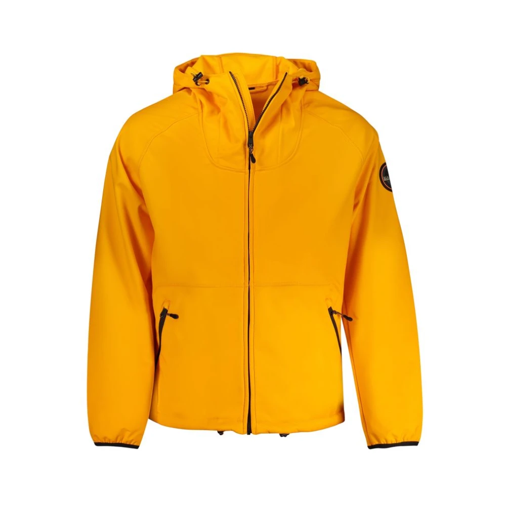 Napapijri Men's Orange Light Jackets, Xl, Polyester Jacket
