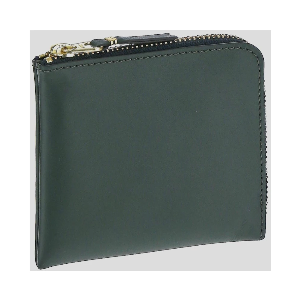 Comme des Garçons Leren ritsportemonnee Green Unisex