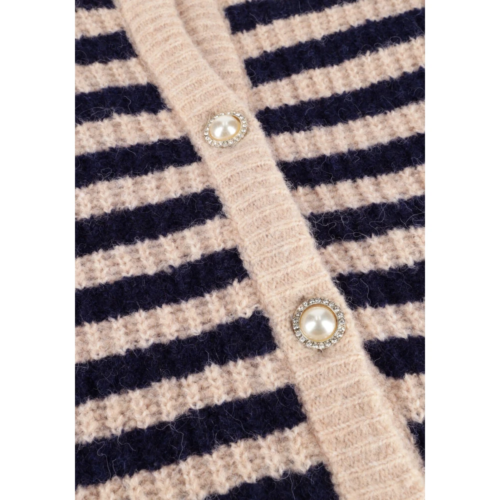 Lollys Laundry Navy Cardigan voor Dames Multicolor Dames