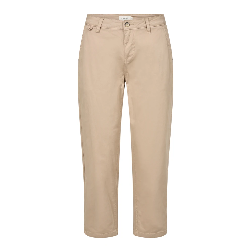 Trousers > Cropped Trousers - - Cream - Modalova