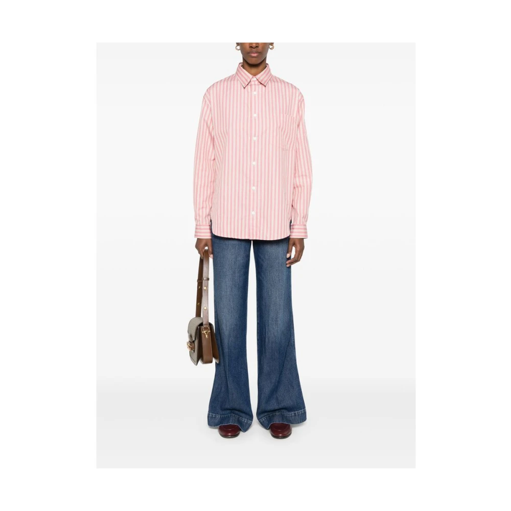 7 For All Mankind Wijde Jeans Denim Blue Dames