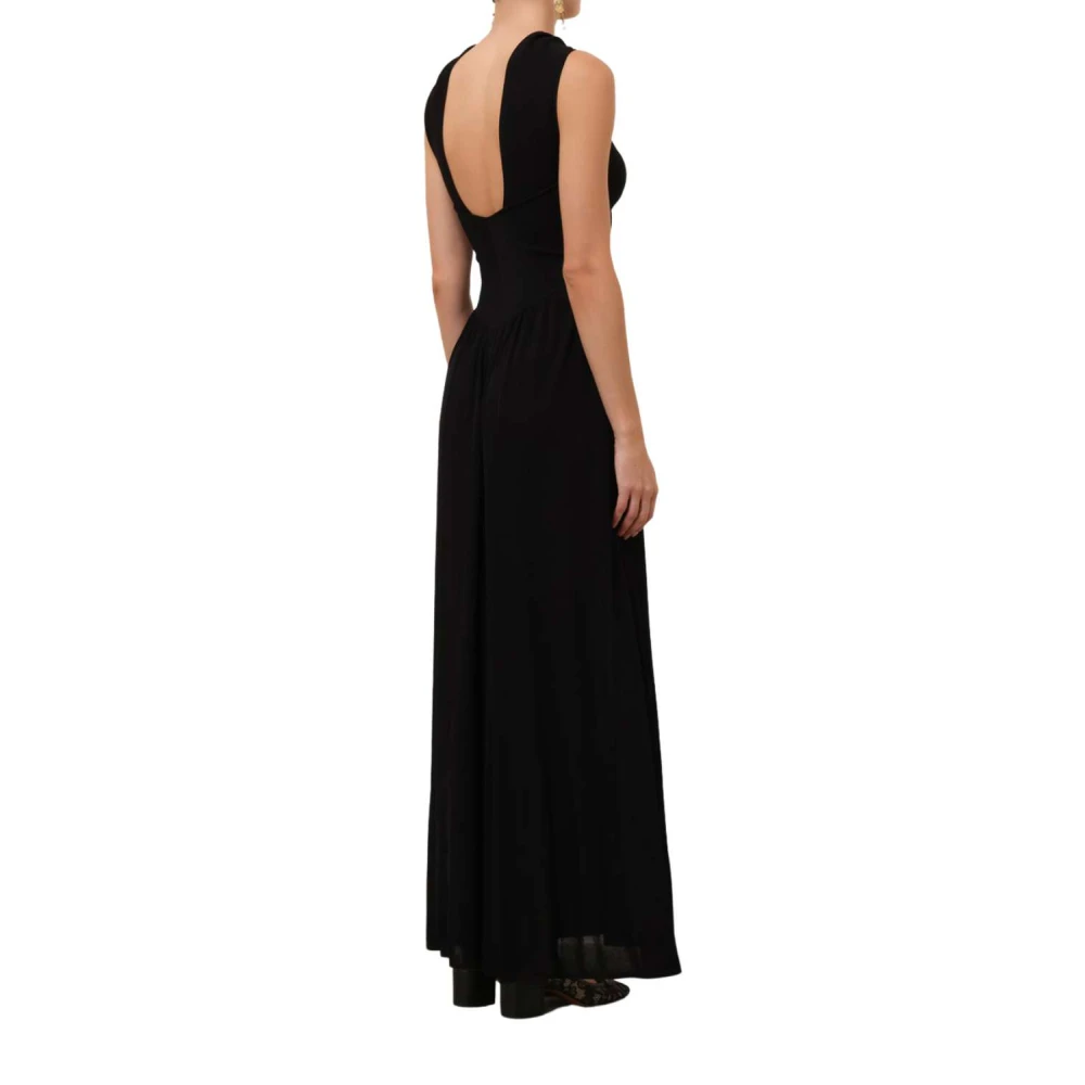 Zimmermann Zwart Halternek Midi Jurk Black Dames